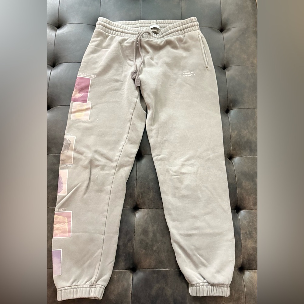 TNA Cream Quilted Sweatpants